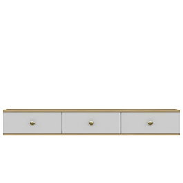Hanah Home Zuzu 180 Soporte para TV Roble Zafiro y Blanco